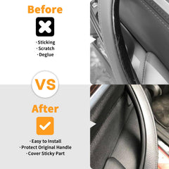 BJchiwu left rear handle cover close-up revealing durable ABS+PC texture