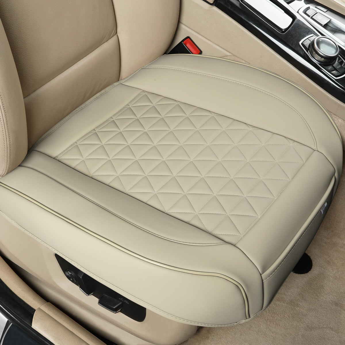 Black Panther front seat cover full view showing protection and stylish look