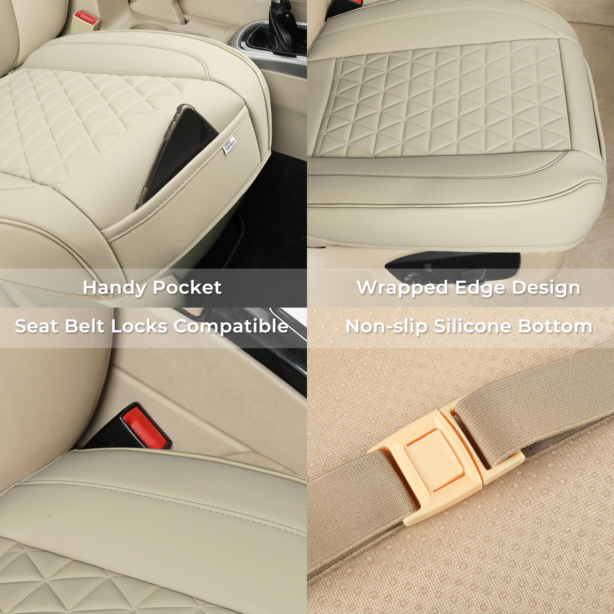 Black Panther wrap-around fit on seat profile for edge protection