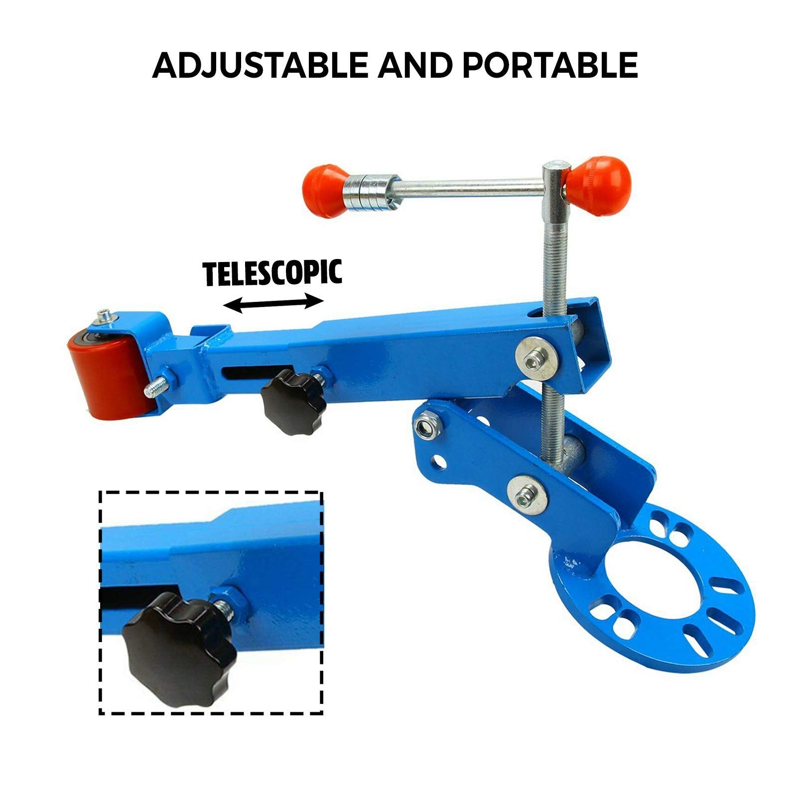BLACKHORSE-RACING adjustable arm mechanism illustrating gradual pressure control for precision
