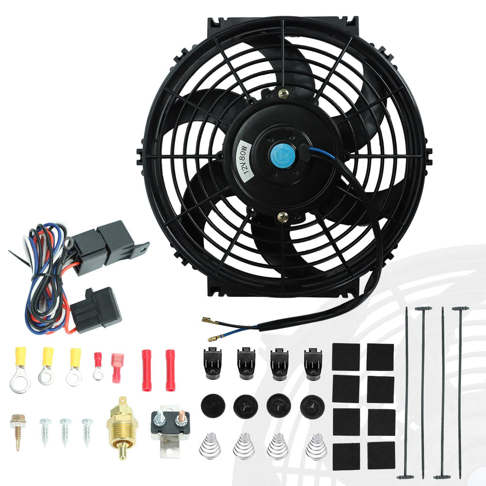 BLACKHORSE-RACING front face view showing compact fan for improved airflow