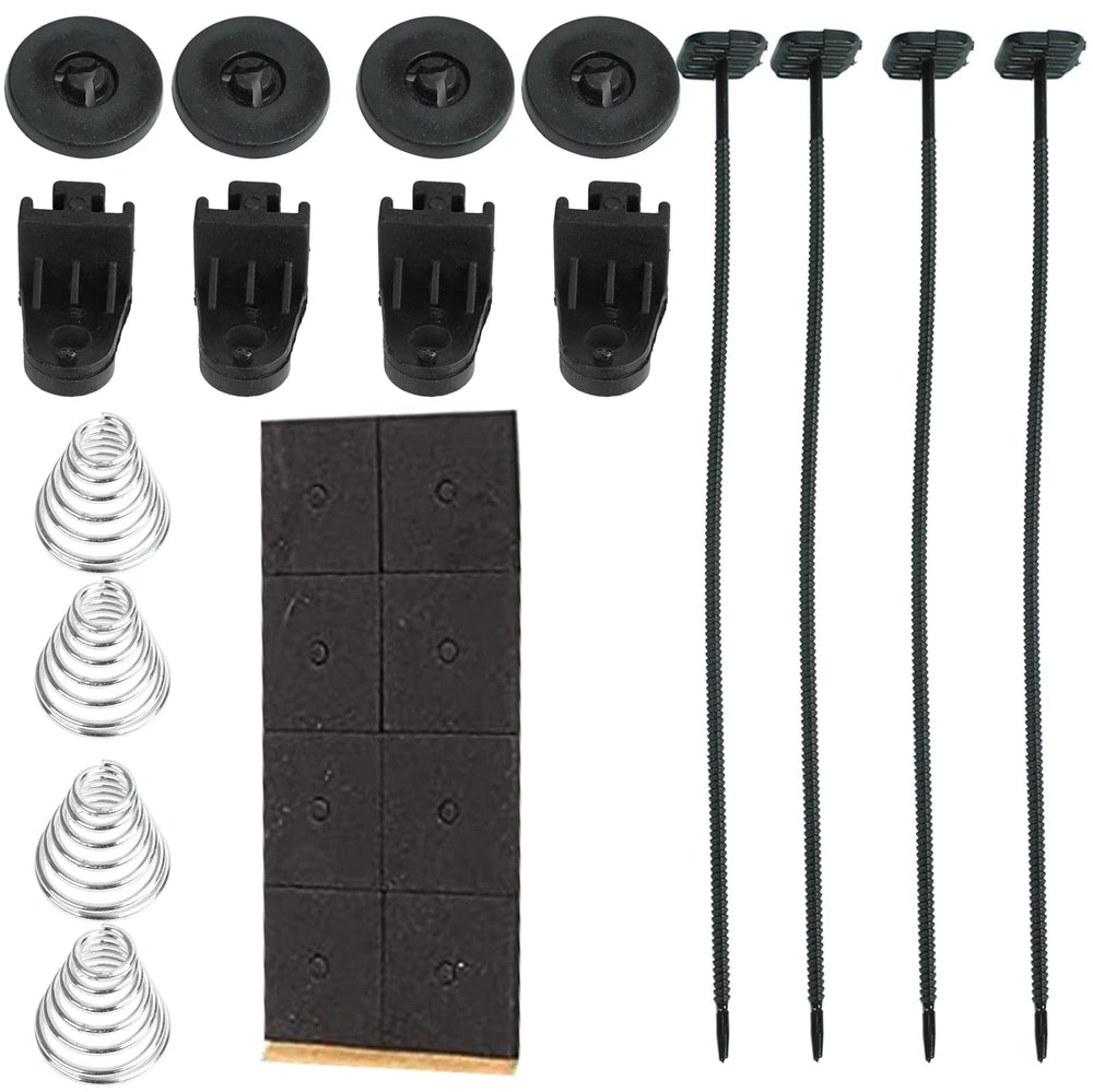 BLACKHORSE-RACING included mounting brackets and tie straps showing secure installation benefit