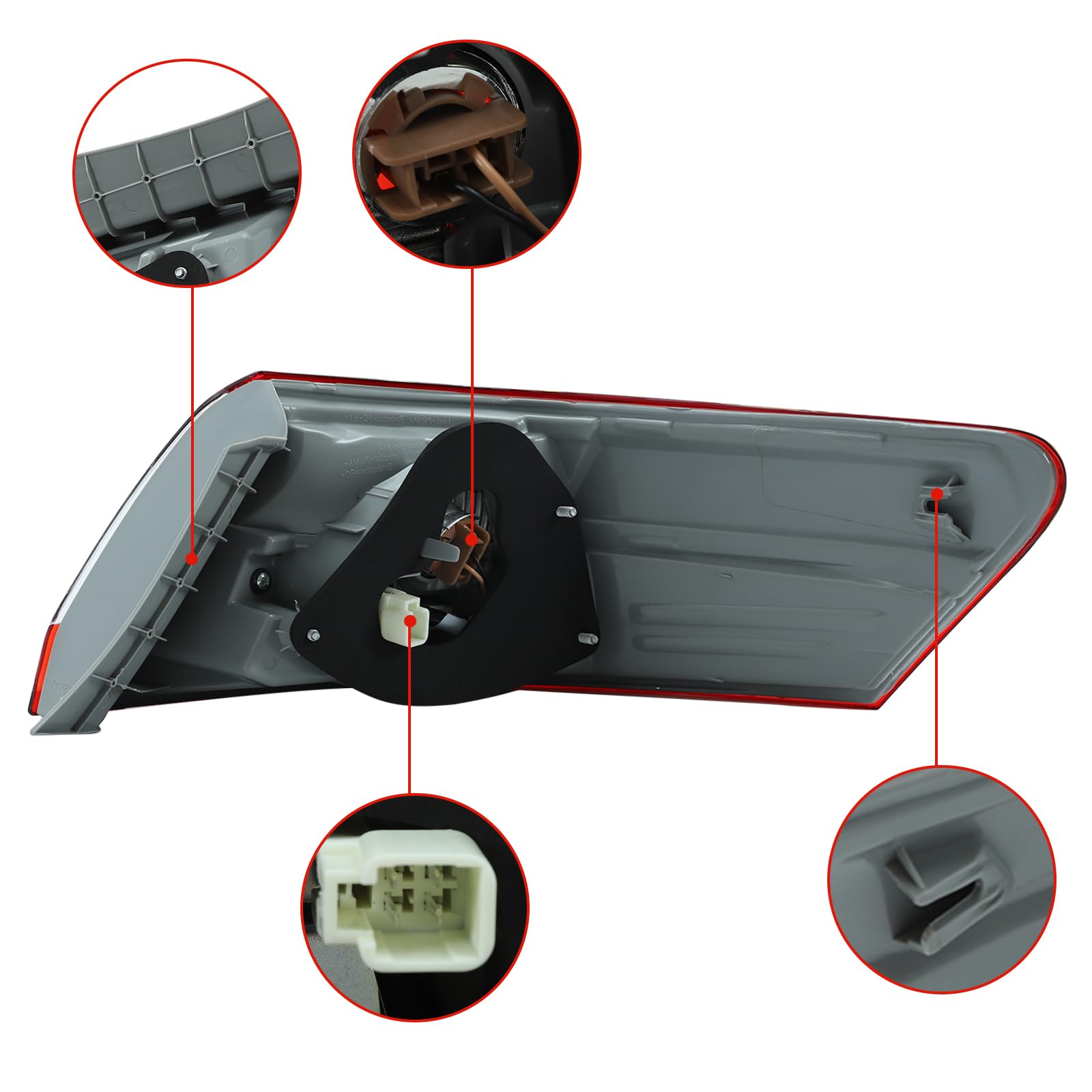 BLACKHORSE-RACING tail light installed on Toyota Camry, illustrates seamless OEM fit