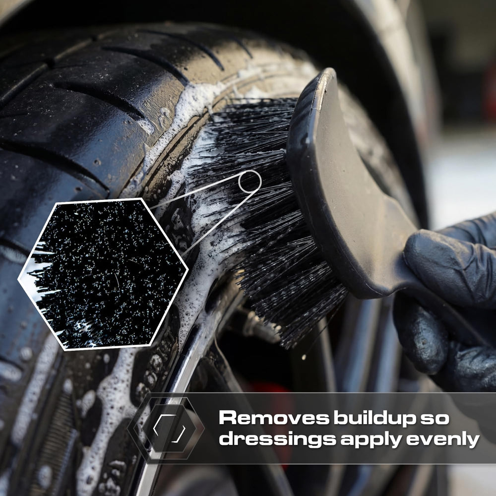 Blackline brush handle detail showing ergonomic grip for comfortable use