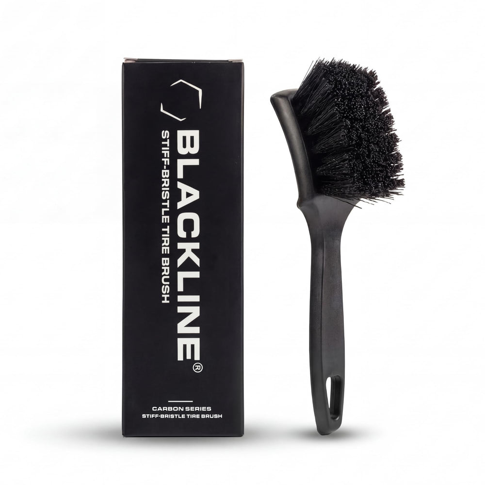Blackline brush front view showing durable design and ready-to-clean benefit