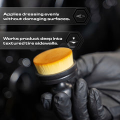 Blackline applicator upright in stand draining excess product to stay clean