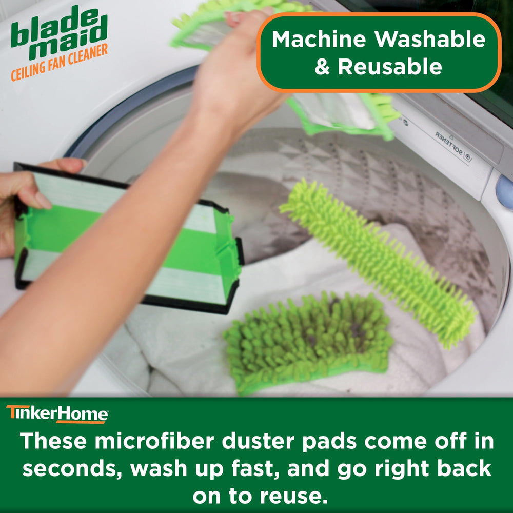 Blade Maid cleaning a car interior showing dust removal and versatility