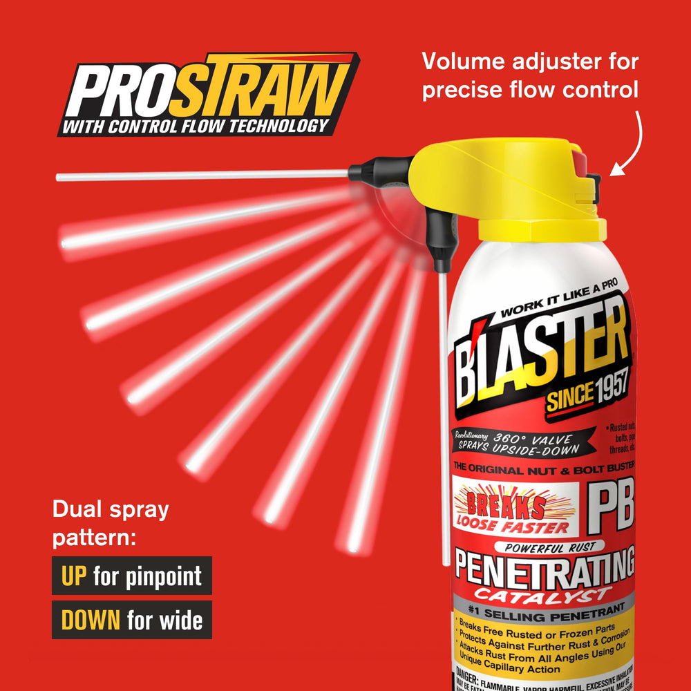 Blaster can size with hand for scale demonstrates portable workshop convenience