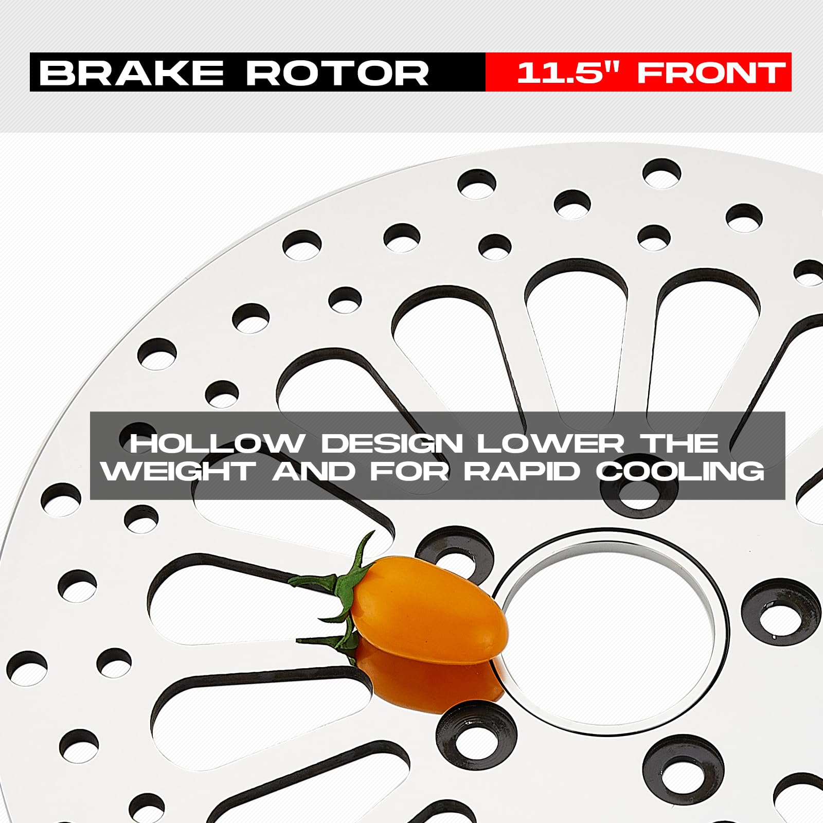 BLCYANUE rotor next to ruler in workshop illustrating accurate sizing