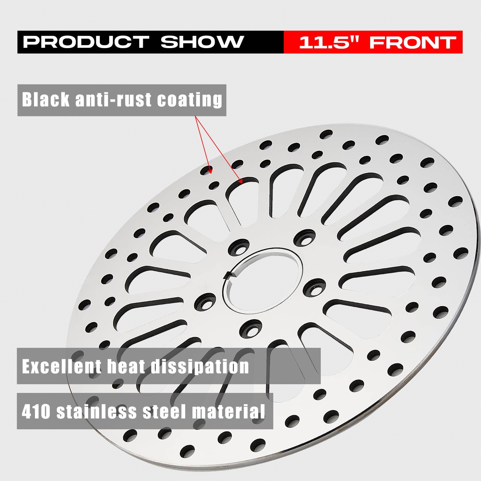 BLCYANUE rotor side profile showing hollow design for reduced weight
