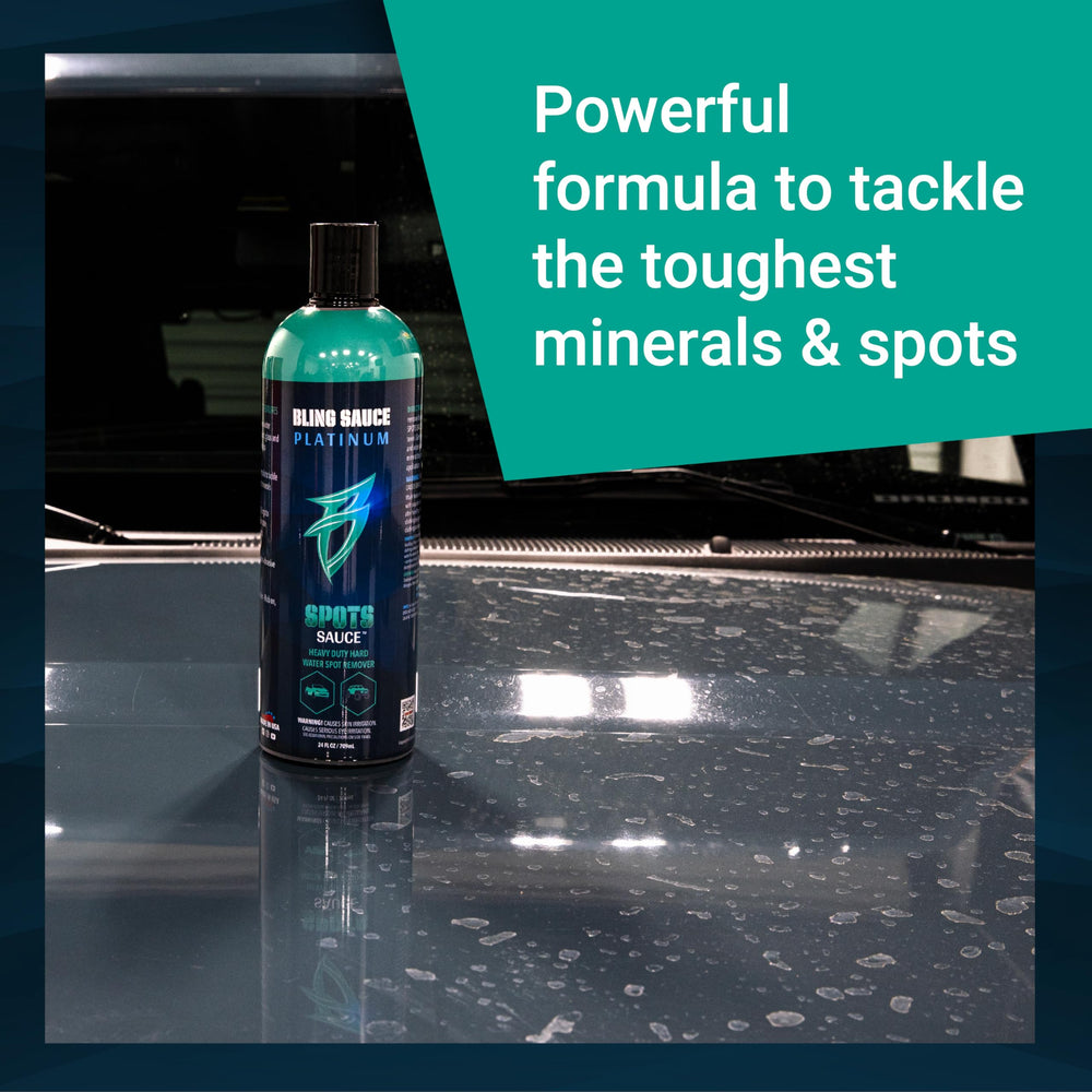 Bling Sauce applied with microfiber demonstrating easy rub-on wipe-off benefit