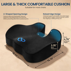 BlissTrends non-slip base preventing cushion movement for stable seating