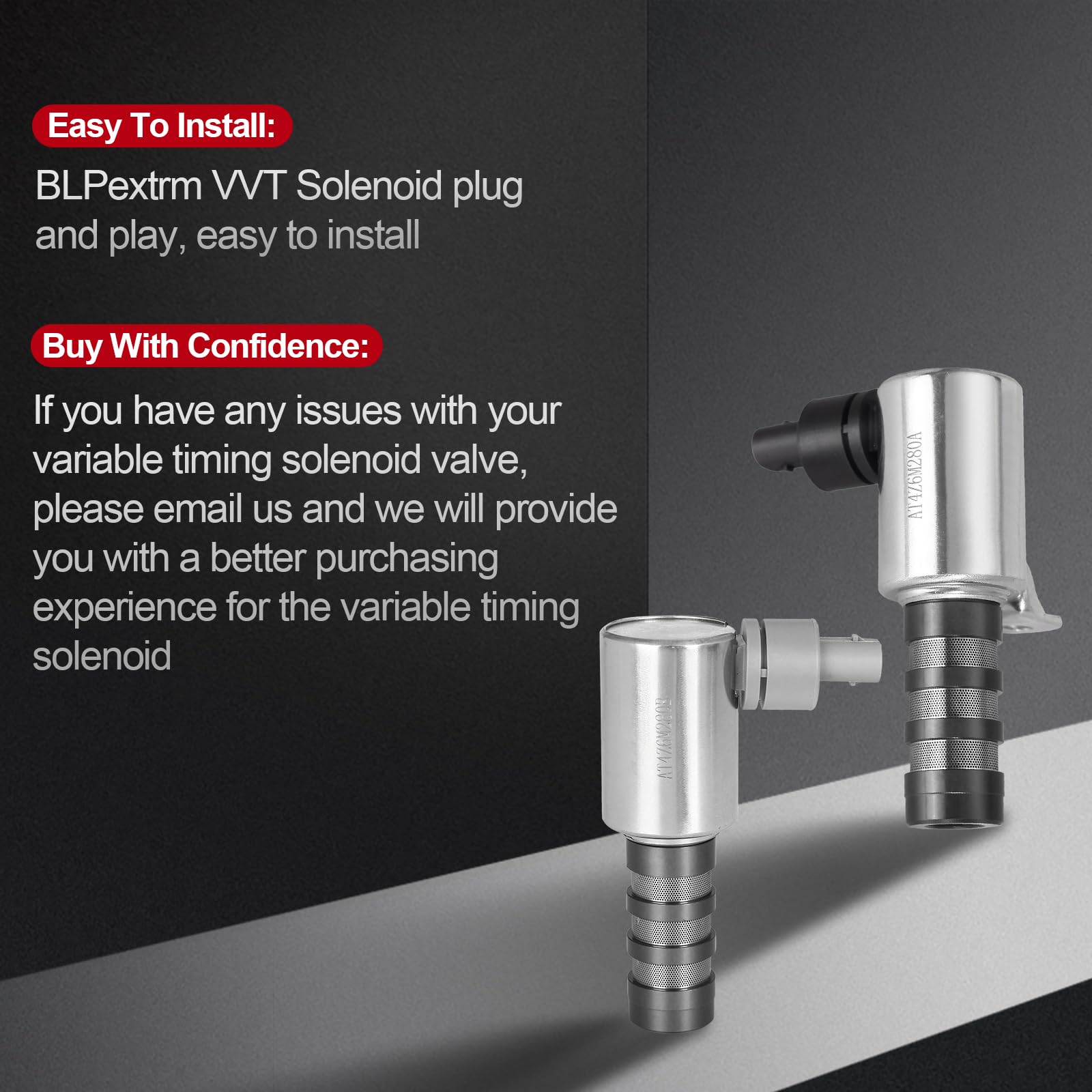 BLPextrm solenoid next to coin for scale illustrating compact size and easy handling