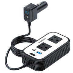 Blubluman front view showing outlets and stable AC power benefits