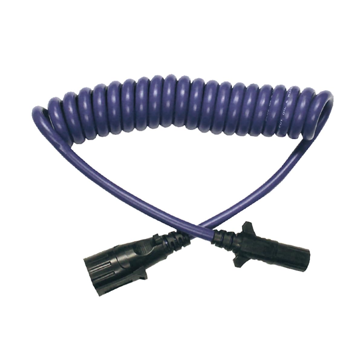 Blue Ox front view of BX88206 coiled adapter showing neat compact benefit