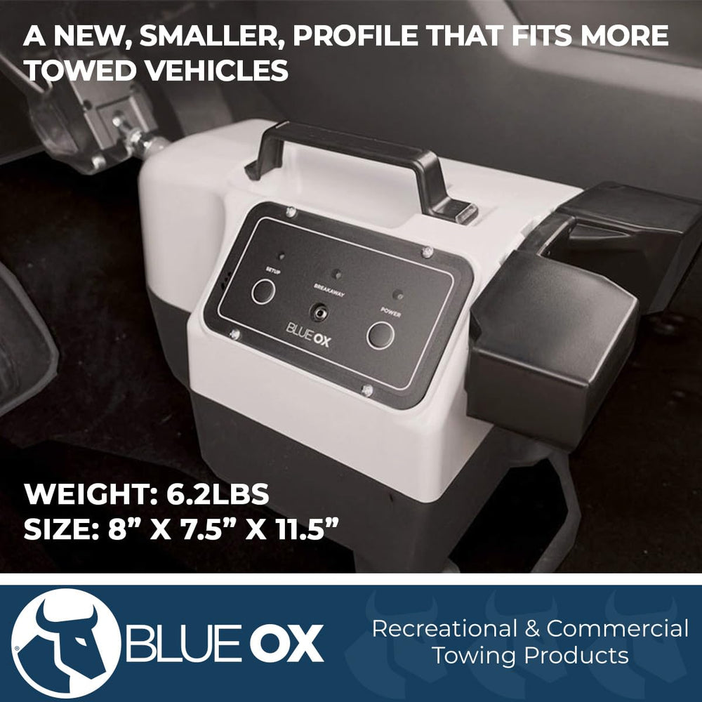 Blue Ox Patriot BRK2022 closeup of actuator demonstrating faster braking response benefit