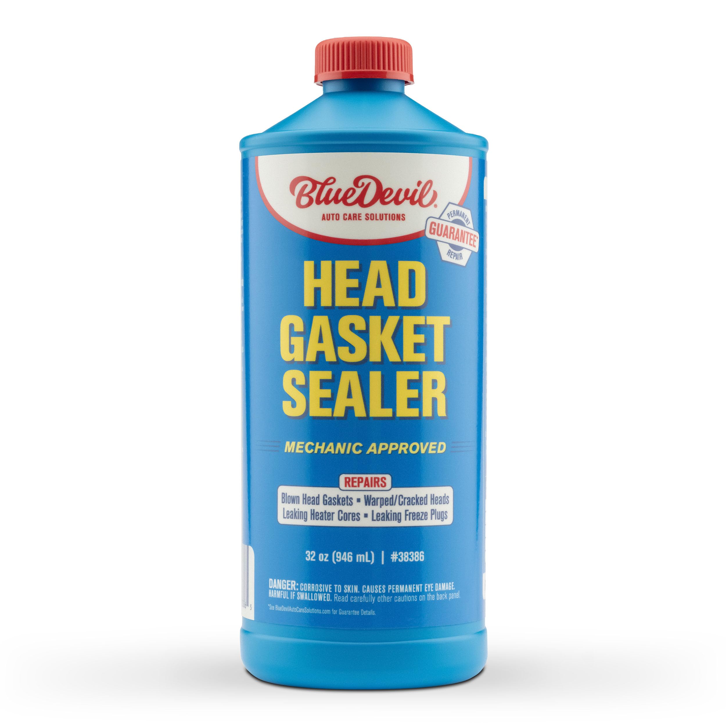BlueDevil Products 38386 front label showing product name and volume and clear usage benefit