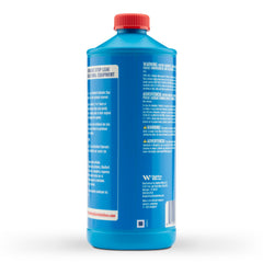 BlueDevil close-up of label highlighting directions and compatibility for confident use