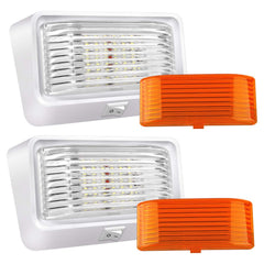 BlueFire front-facing porch light showing compact housing and bright beam