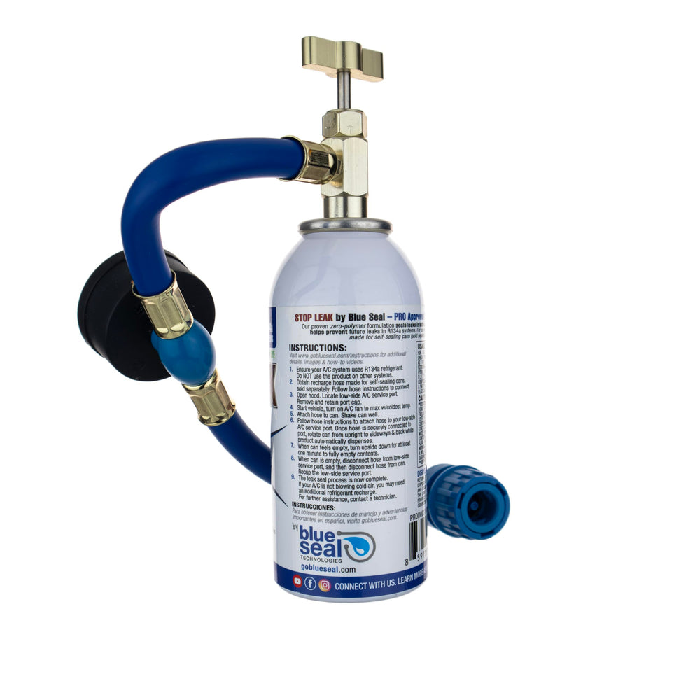 blueseal sealed evaporator core detail showing repaired leak area