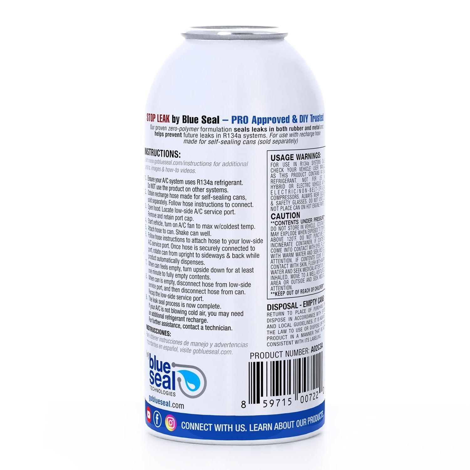 blueseal next to ruler showing 2 oz compact size for storage