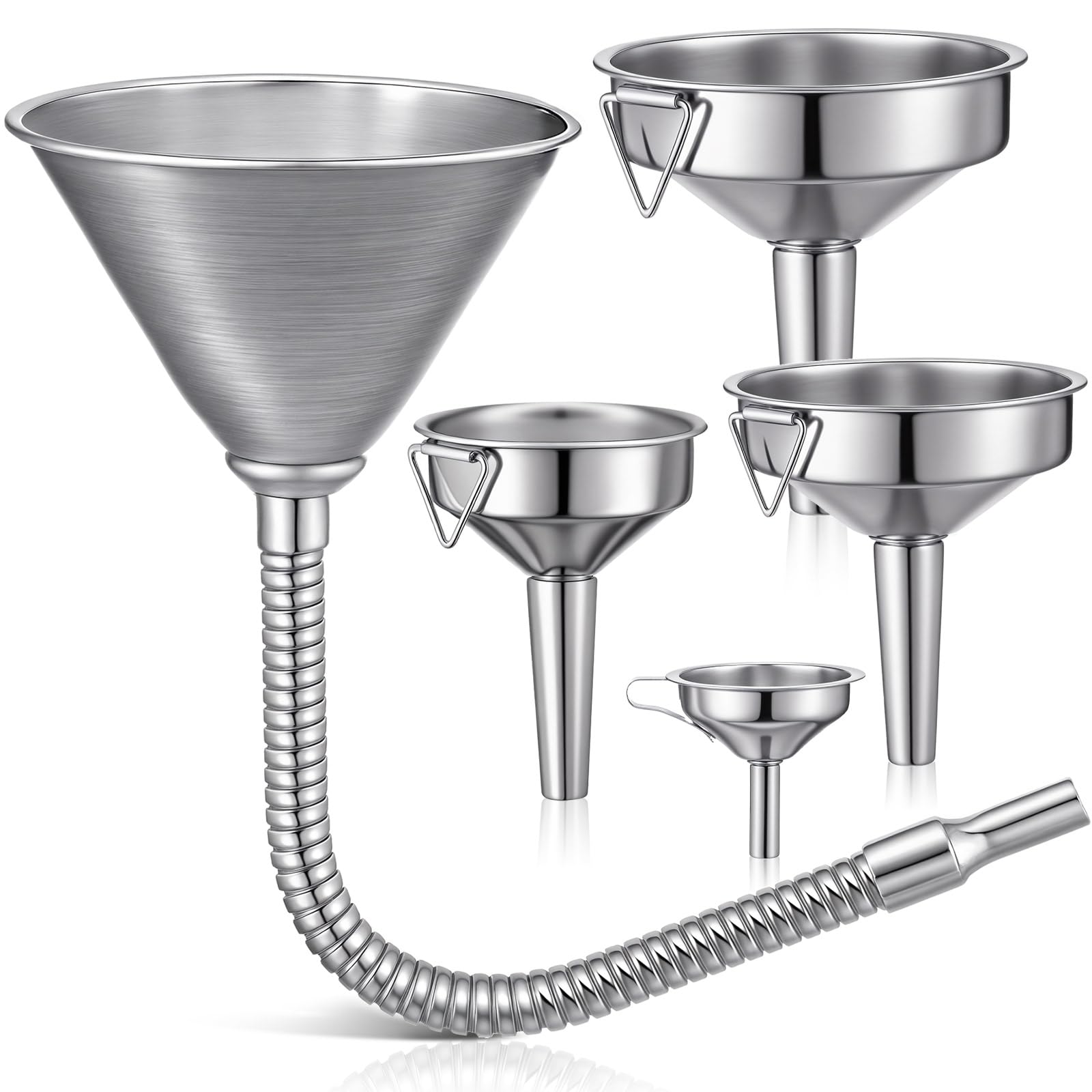 Blulu front view of funnel set showing complete kit and easy selection benefit
