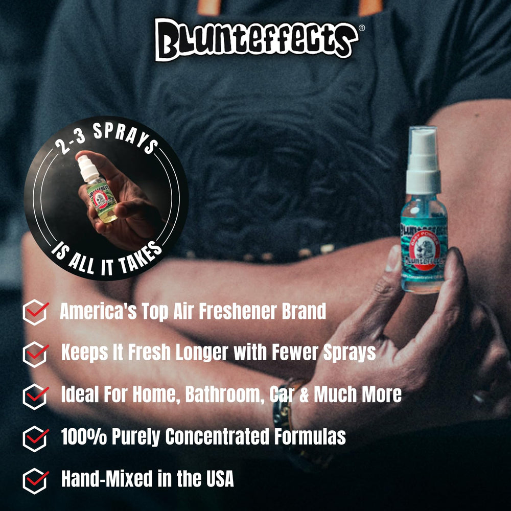 Blunteffects being used in car interior for quick odor refresh benefit