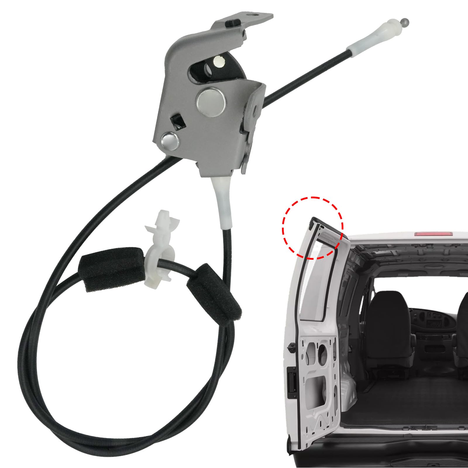 Blycorul front view of latch showing clean fit and secure closing benefit
