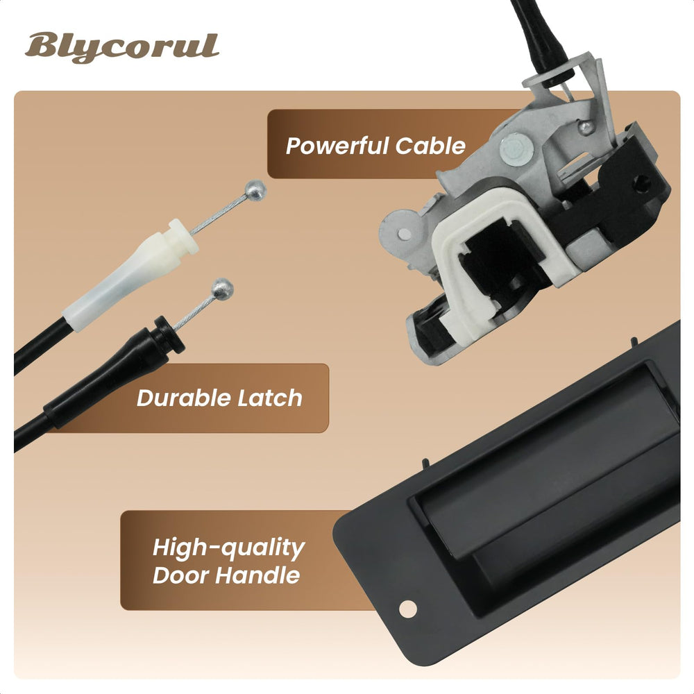 Blycorul latch installed in van door demonstrating restored opening function