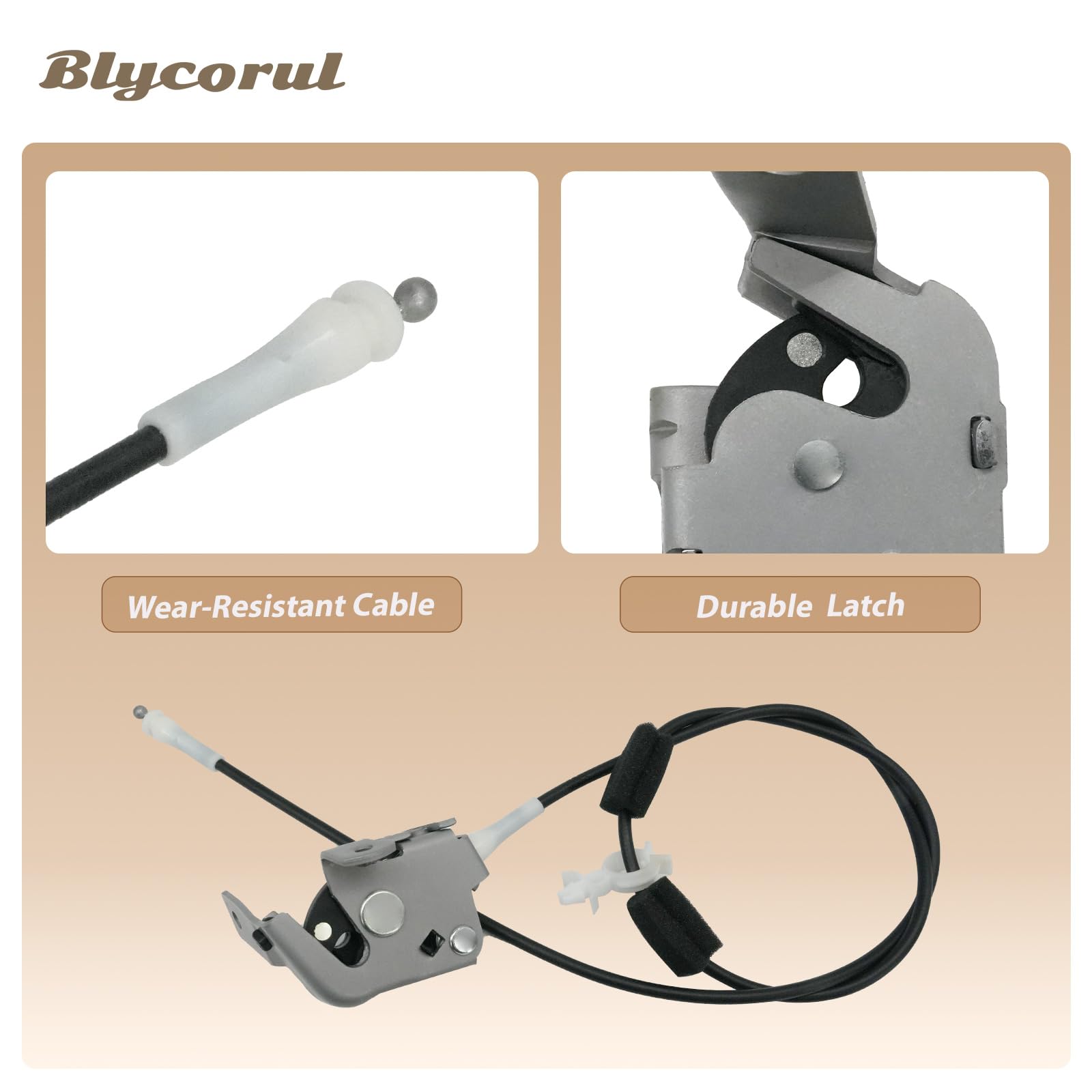 Blycorul side profile of latch highlighting robust design and strength benefit
