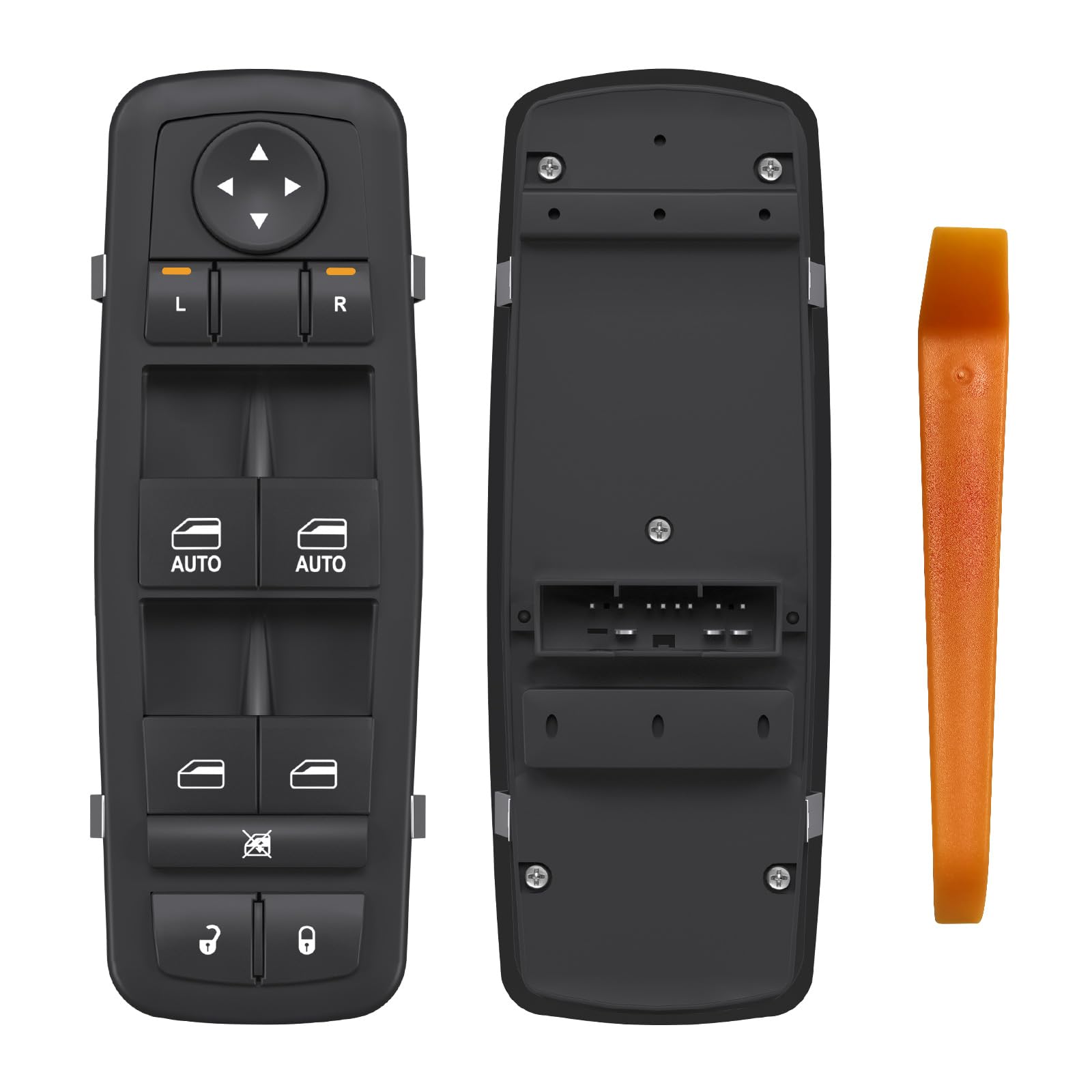 Blycorul master switch front view showing button layout and improved control
