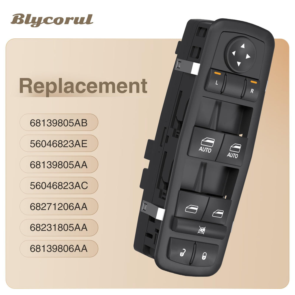 Blycorul switch backside with OE-style connector for direct-fit installation benefit