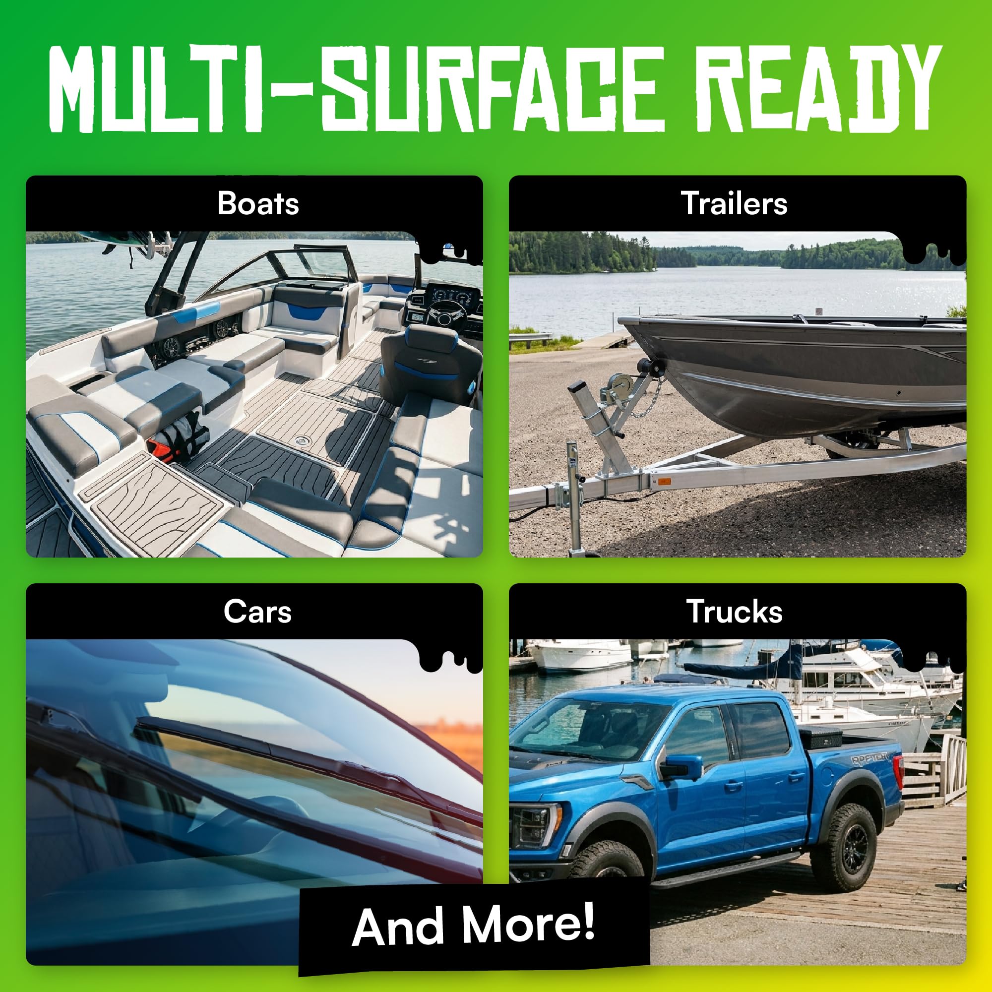 Boat Juice Hydrosuds spraying foam on RV side for gentle, effective cleaning