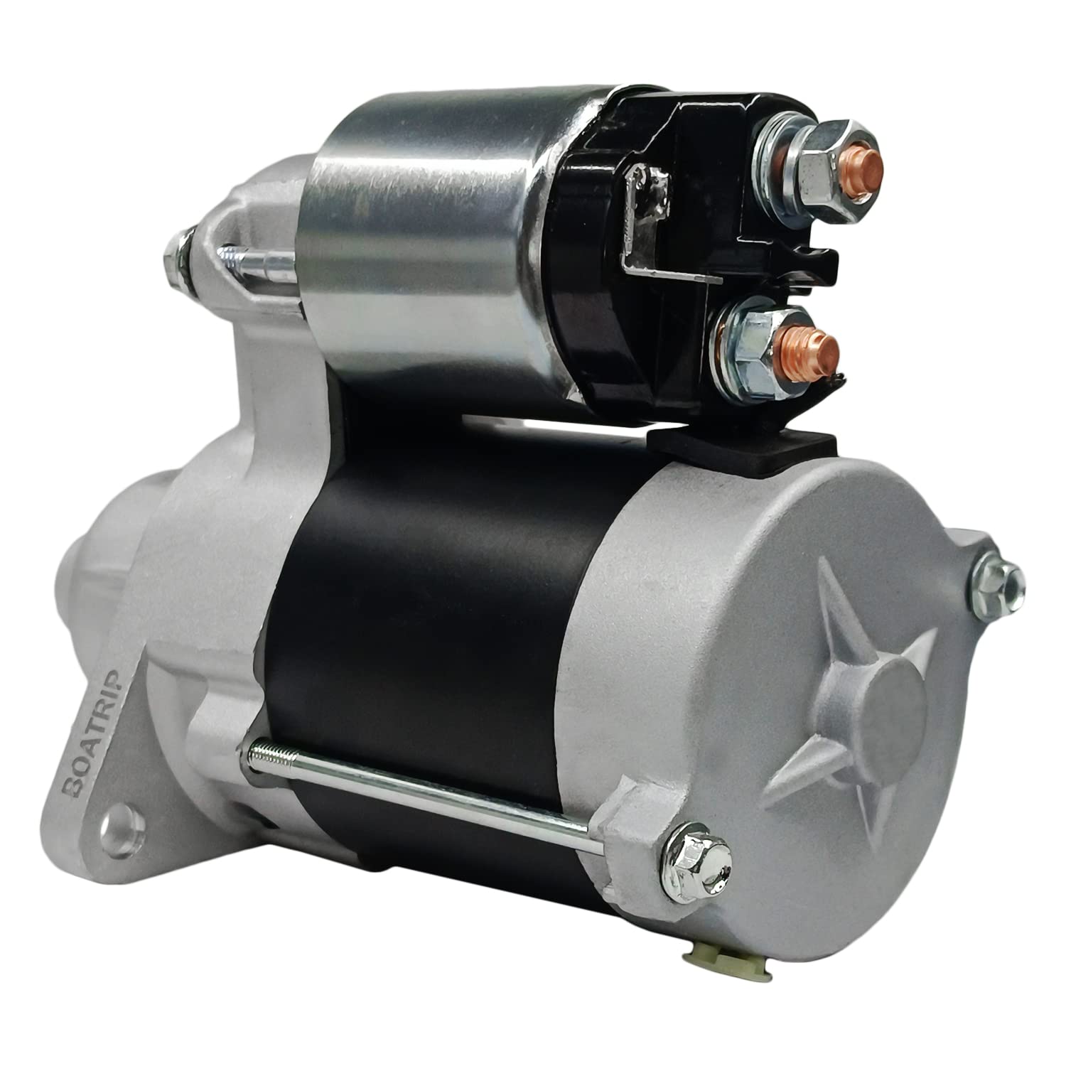 Boatrip starter solenoid detail illustrating clear connections and easy install