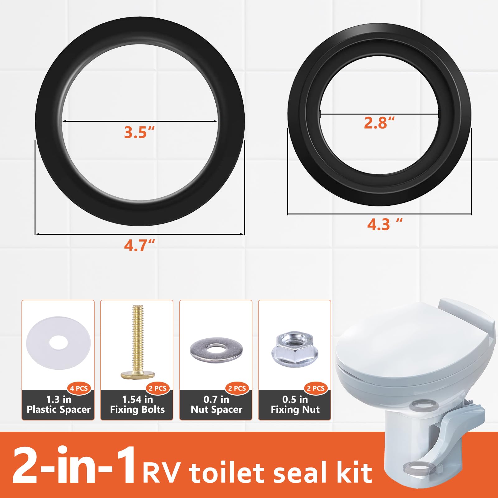 boeemi installed seal on toilet base showing secure fit and no leaks
