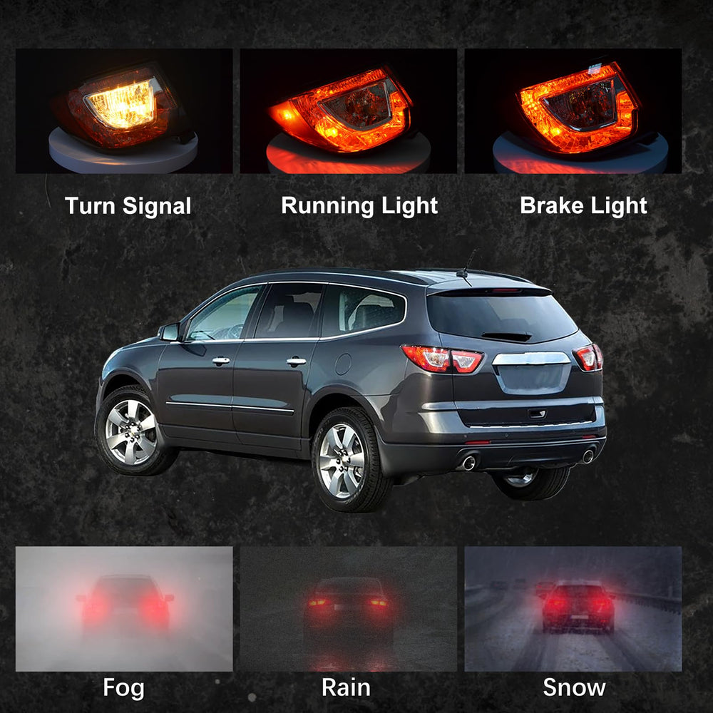 BOGYL tail light mounted on a Chevrolet Traverse demonstrating correct fit and appearance