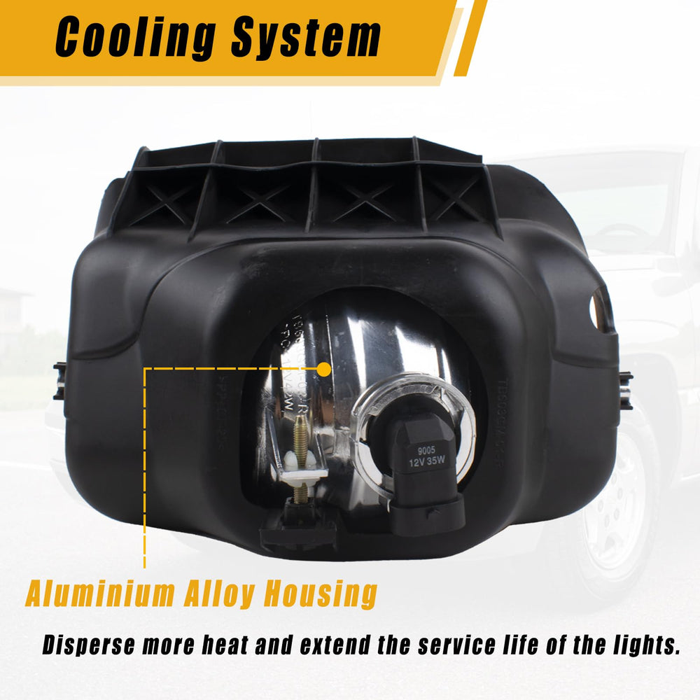 Boine fog light backside with factory connector for easy plug-and-play installation