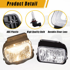 Boine fog light lens close-up highlighting scratch-resistant PC material and durability
