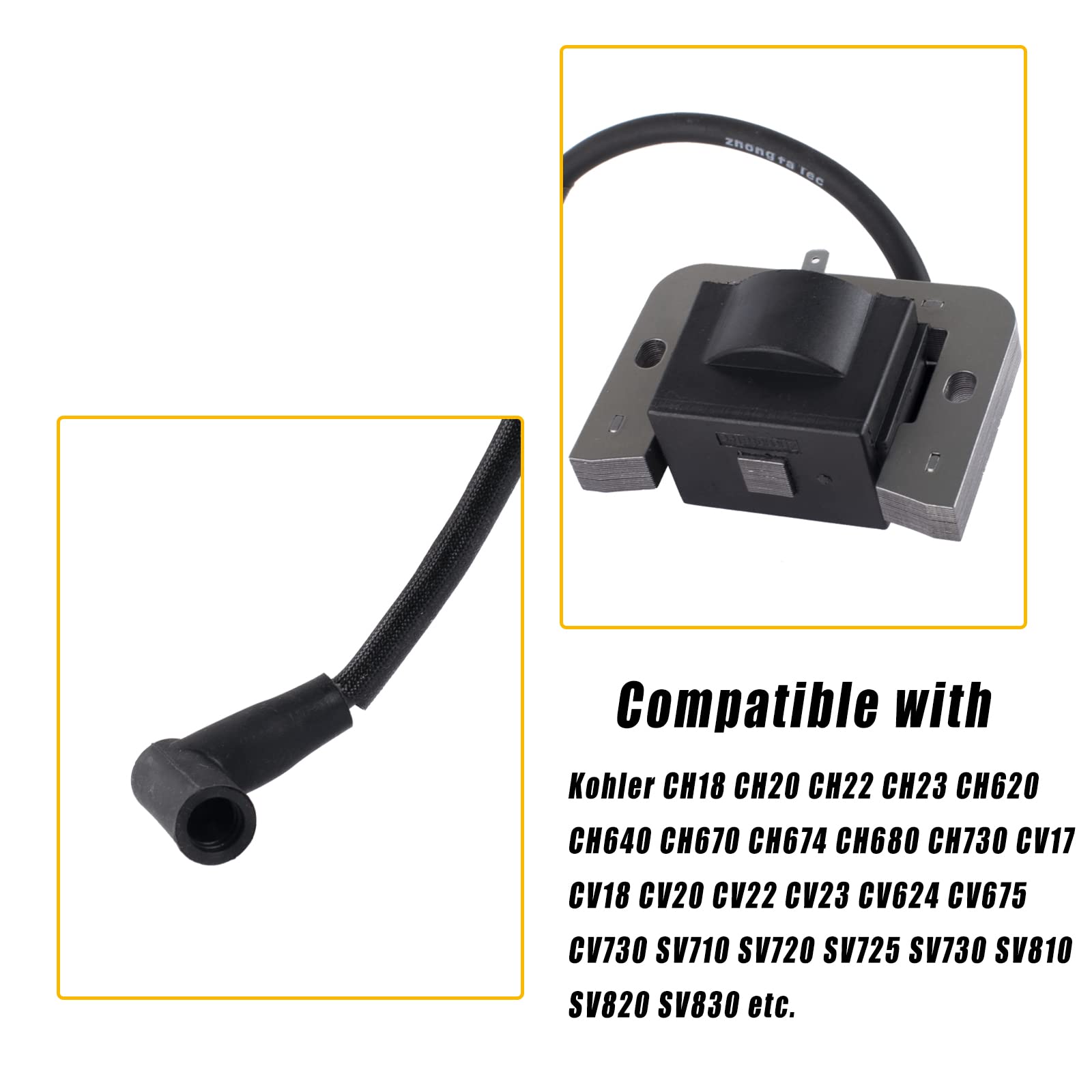 Boine ignition coil twin-pack and instructions showing ready-to-install parts and support