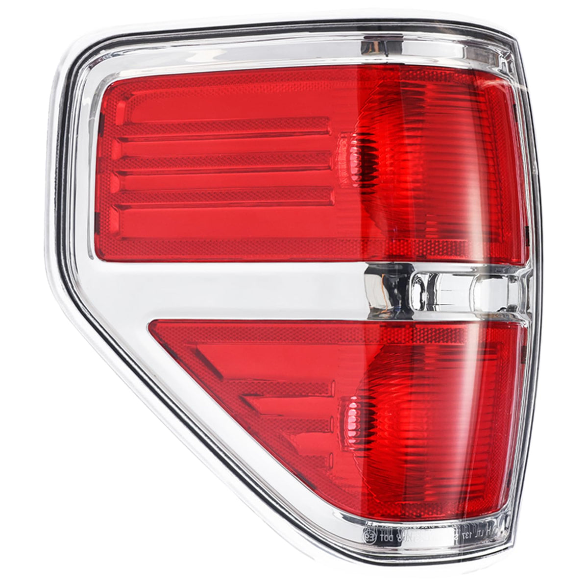 Boine left tail light housing front view showing fit and improved appearance