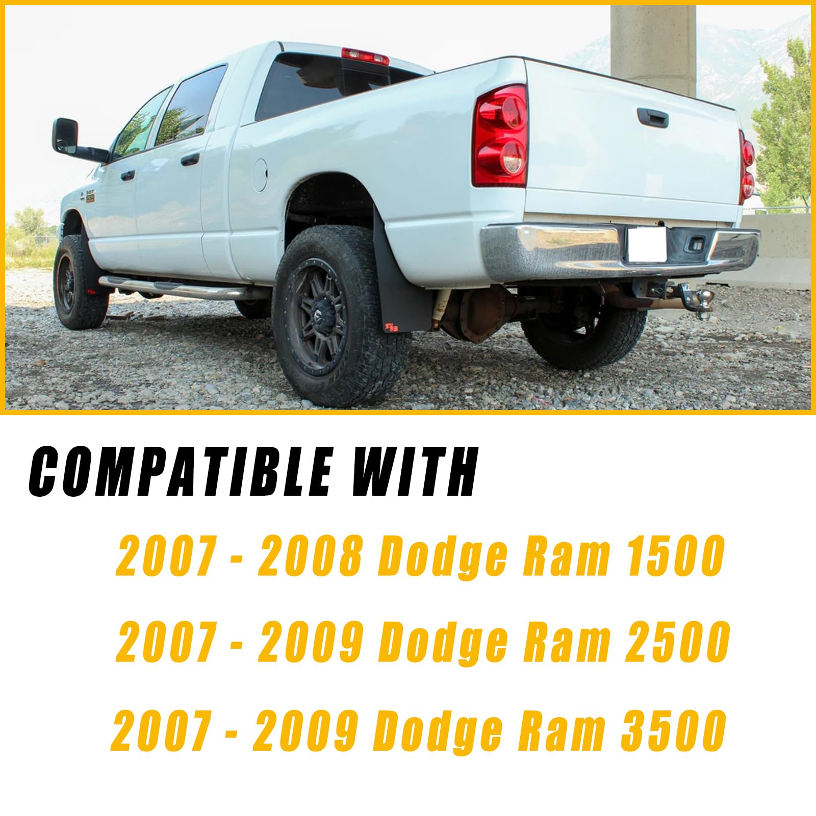 Boine taillights on parked Dodge Ram showing restored rear visibility