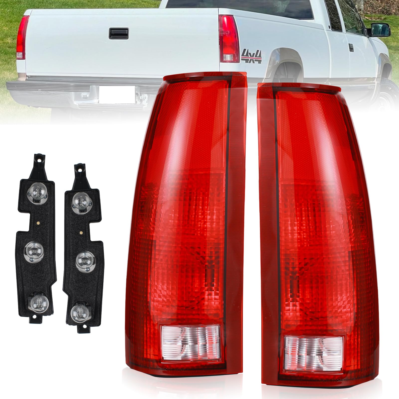 Boine taillight front assembly red lens showing clear visibility and original-style look