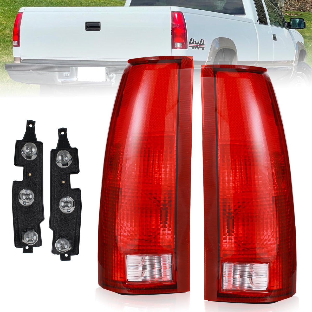 Boine taillight front assembly red lens showing clear visibility and original-style look