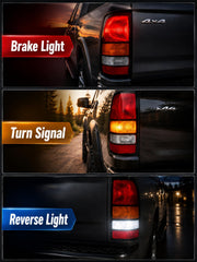 Boine tail light installed on Silverado demonstrating seamless factory alignment
