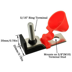 BOJACK waterproof protective cap covering terminals showing short-circuit prevention benefit