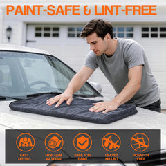 Bolant small towel used on mirror for precise, lint-free wiping