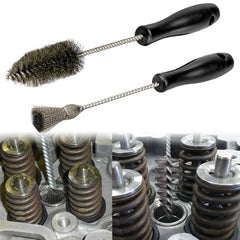 Bolaxin brush in use cleaning an injector seat for improved sealing