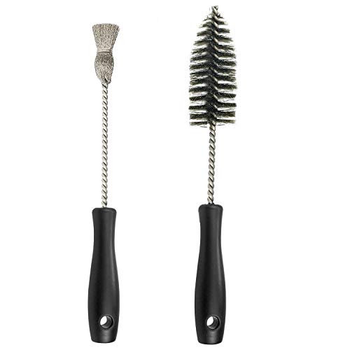 Bolaxin brushes beside ruler showing handle and brush size for control