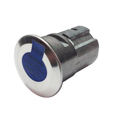 BOLT close-up stainless shutter protecting keyway from dirt and moisture
