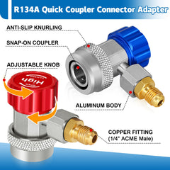 Boltigen close-up of six-ball lock mechanism, prevents accidental refrigerant loss